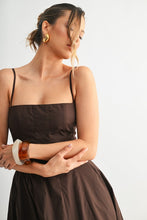 Load image into Gallery viewer, Elara Contour Dress- Chocolate
