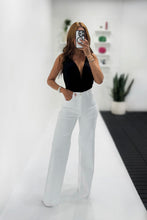 Load image into Gallery viewer, White Wide Leg Denim Pant

