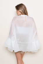 Load image into Gallery viewer, Romantic Long Sleeve Oversized Sheer Top
