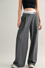 Load image into Gallery viewer, Charcoal High Waisted Tailored Trousers
