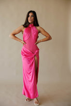 Load image into Gallery viewer, Aura Satin Mesh Dress
