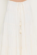Load image into Gallery viewer, Ivory Tiered Maxi Skirt

