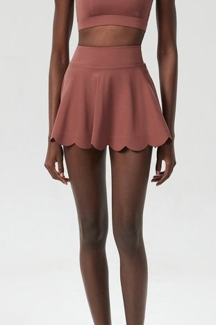 Scalloped Tennis Skirt