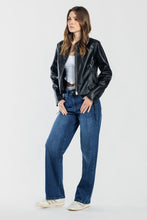 Load image into Gallery viewer, Mid Waist Loose Straight Jeans - Dark
