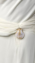 Load image into Gallery viewer, Siren Seashell Drape Maxi Dress
