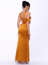 Load image into Gallery viewer, Anya Golden Satin Gown

