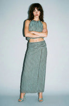 Load image into Gallery viewer, Blue Lagoon Striped Skirt Set

