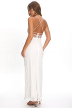 Load image into Gallery viewer, Gaia White Lace Waist Panel Dress
