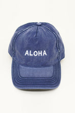 Load image into Gallery viewer, Aloha Vintage Cap- Navy
