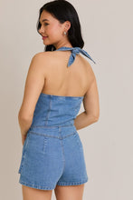 Load image into Gallery viewer, Denim Halter Playsuit
