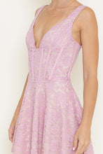 Load image into Gallery viewer, Romantic Lilac Lace Mini Dress
