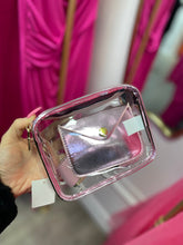 Load image into Gallery viewer, Metallic|Clear Stadium Crossbody Bag
