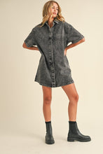 Load image into Gallery viewer, Dark Denim Short Dress
