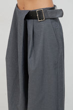 Load image into Gallery viewer, Soft Woven Drape Trousers with Built In Belt
