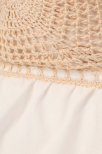 Load image into Gallery viewer, Rio Off-White Crochet Bust Halter Top
