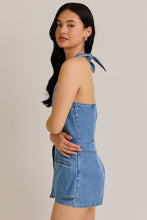 Load image into Gallery viewer, Denim Halter Playsuit
