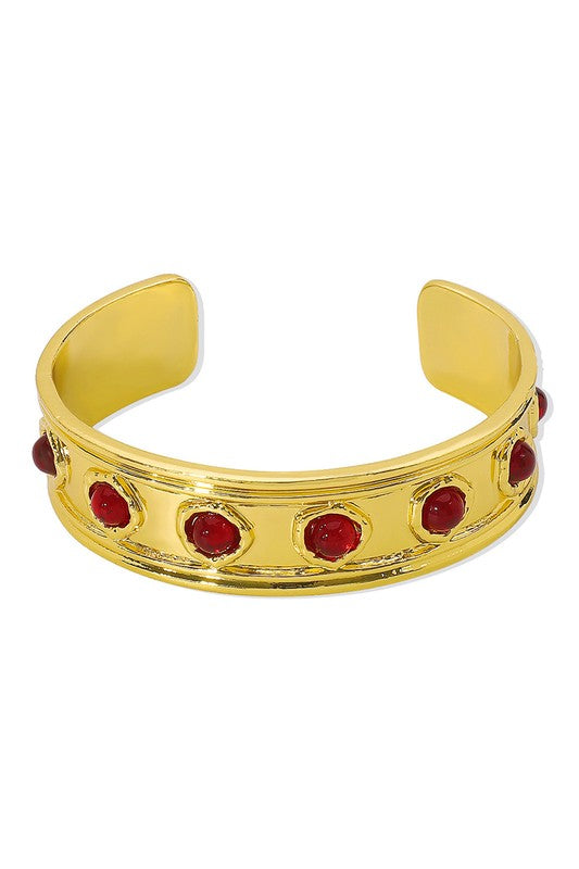 Gemstone Cuff Bracelet