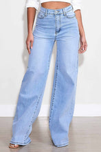 Load image into Gallery viewer, Wide Leg Denim Pant- Light Wash
