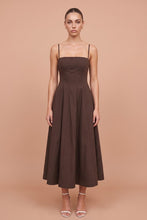 Load image into Gallery viewer, Elara Contour Dress- Chocolate
