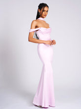 Load image into Gallery viewer, Ivona Light Pink Satin Gown
