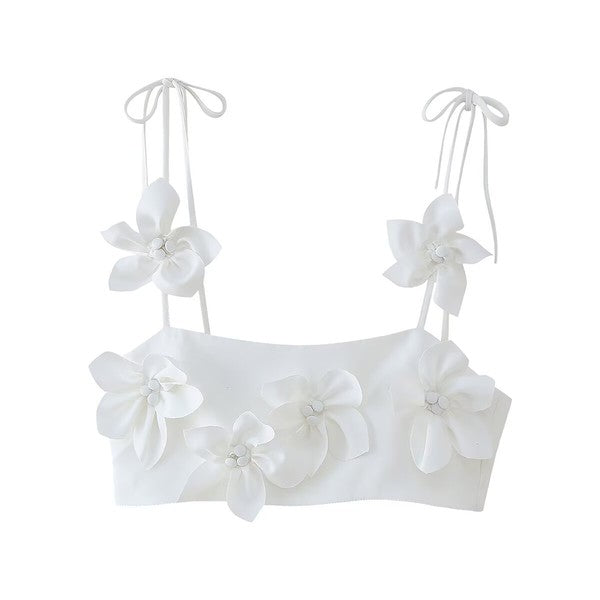 Floral Ivory Top
