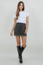 Load image into Gallery viewer, Gigi Rhinestones Mini Skirt
