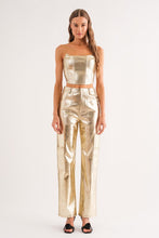 Load image into Gallery viewer, Gaia Gold Corset Top
