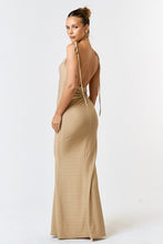Load image into Gallery viewer, Glitter Open Back Mermaid Dress

