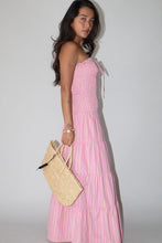 Load image into Gallery viewer, French Pink Smocked Maxi Dress

