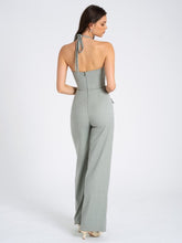 Load image into Gallery viewer, Sage Wide Leg Halter Jumpsuit
