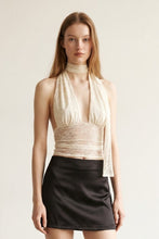 Load image into Gallery viewer, Lace Halter Neck Top with Scarf Detail
