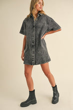 Load image into Gallery viewer, Dark Denim Short Dress
