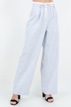 Load image into Gallery viewer, Tie Contrast Waistband Pants
