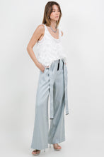 Load image into Gallery viewer, Textured Fringe Double Layer Tank Top - White
