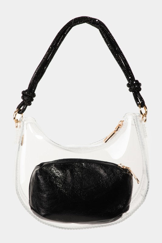 Clear See-Baguette Bag