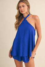 Load image into Gallery viewer, Royal Blue Linen Romper
