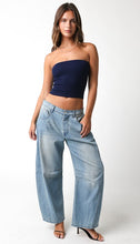 Load image into Gallery viewer, Lena Barrel Jeans- Denim
