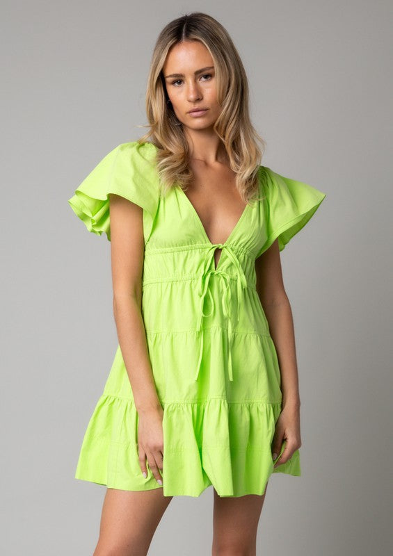 Lime Mini Dress