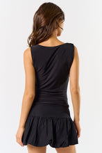 Load image into Gallery viewer, Cowl Inner Bandeau Top- Black

