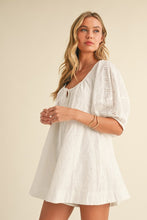 Load image into Gallery viewer, White Eyelet OS Sleeves Playsuit
