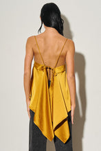 Load image into Gallery viewer, Mustard Silk Open Back Top
