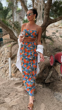 Load image into Gallery viewer, Citrus Scallop Trim Crop Top
