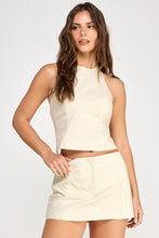 Load image into Gallery viewer, Linen Halter Top + Skirt set- Cream

