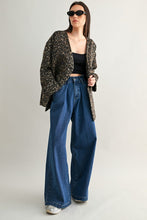 Load image into Gallery viewer, Indigo Denim Pleated Wide Leg Pant
