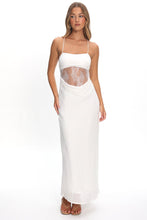 Load image into Gallery viewer, Gaia White Lace Waist Panel Dress
