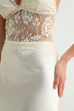 Load image into Gallery viewer, Ciele Lace Satin Dress
