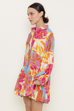 Load image into Gallery viewer, Floral Multi Mini Shirt Dress

