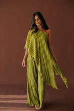 Load image into Gallery viewer, Olive Pleated One Shoulder Set
