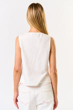 Load image into Gallery viewer, Pia Front Tie Top- White
