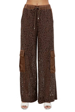 Load image into Gallery viewer, Mocha Lace Trousers
